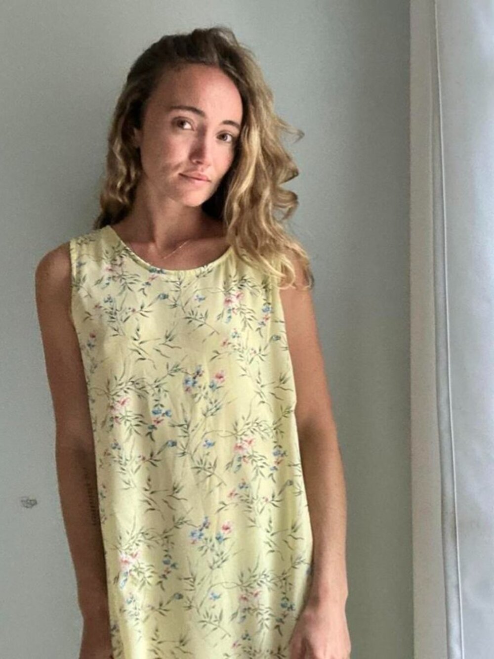 Yellow Y2K Floral Maxi